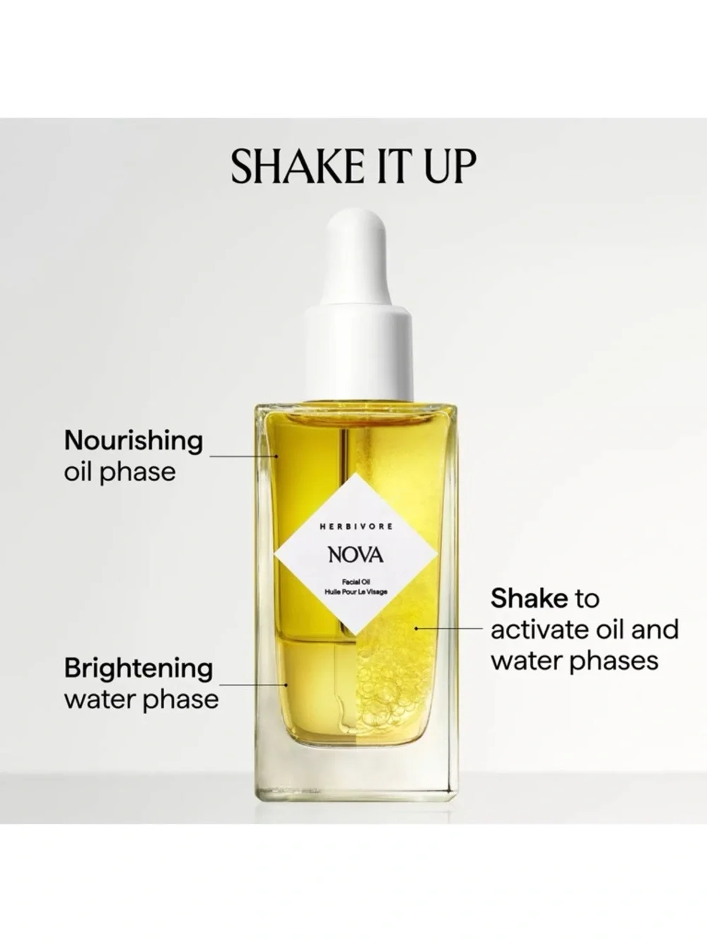 Herbivore Nova Turmeric + Niacinamide Bi-Phase Glow Facial Oil 1.7oz